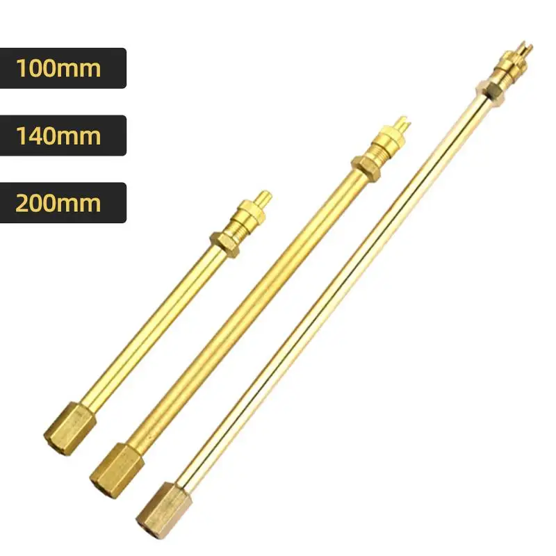 Stem Extenders 100/140/200mm Brass Tire Extensions Universal Stem Extenders Auto Tire Straight Bore Extension Adapters
Stem Extenders 100/140/200mm Brass Tire Extensions Universal Stem Extenders Auto Tire Straight Bore Extension Adapters