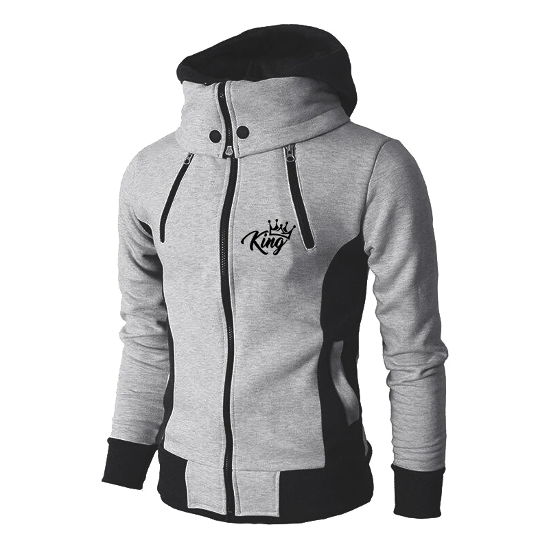 Men's Autumn Winter Sports Warm Hooded Jacket Fashion Lapel Design Fitness Sports Jacket Double Zipper Solid Color Jacket
Men's Autumn Winter Sports Warm Hooded Jacket Fashion Lapel Design Fitness Sports Jacket Double Zipper Solid Color Jacket