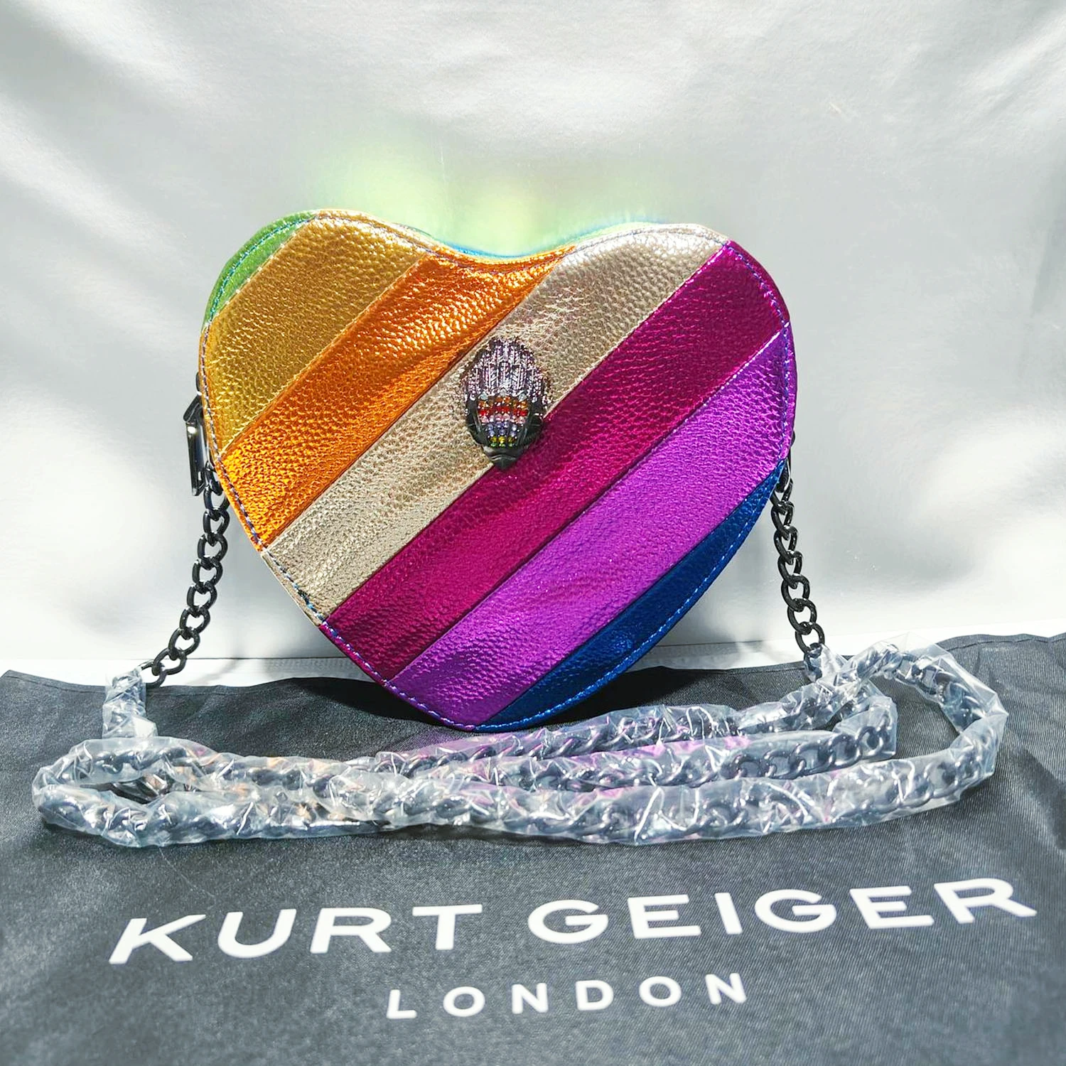 Kurt Geiger Bags 2023 Heart-Shaped Rainbow Women Crossbody Colorful PU Tote Outdoor Travel Shoulder Bag Fashion Design
Kurt Geiger Bags 2023 Heart-Shaped Rainbow Women Crossbody Colorful PU Tote Outdoor Travel Shoulder Bag Fashion Design