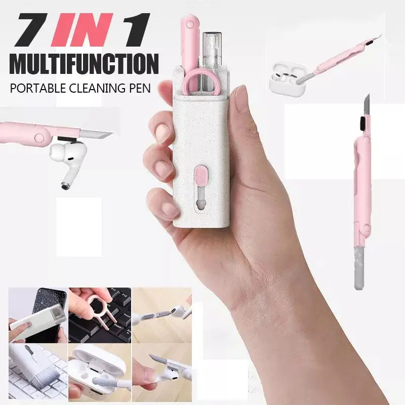 7-in-1 Computer Keyboard Cleaner Brush Kit Earphone Cleaning Pen For Headset Keyboard Cleaning Tools Cleaner Keycap Puller Kit
7-in-1 Computer Keyboard Cleaner Brush Kit Earphone Cleaning Pen For Headset Keyboard Cleaning Tools Cleaner Keycap Puller Kit