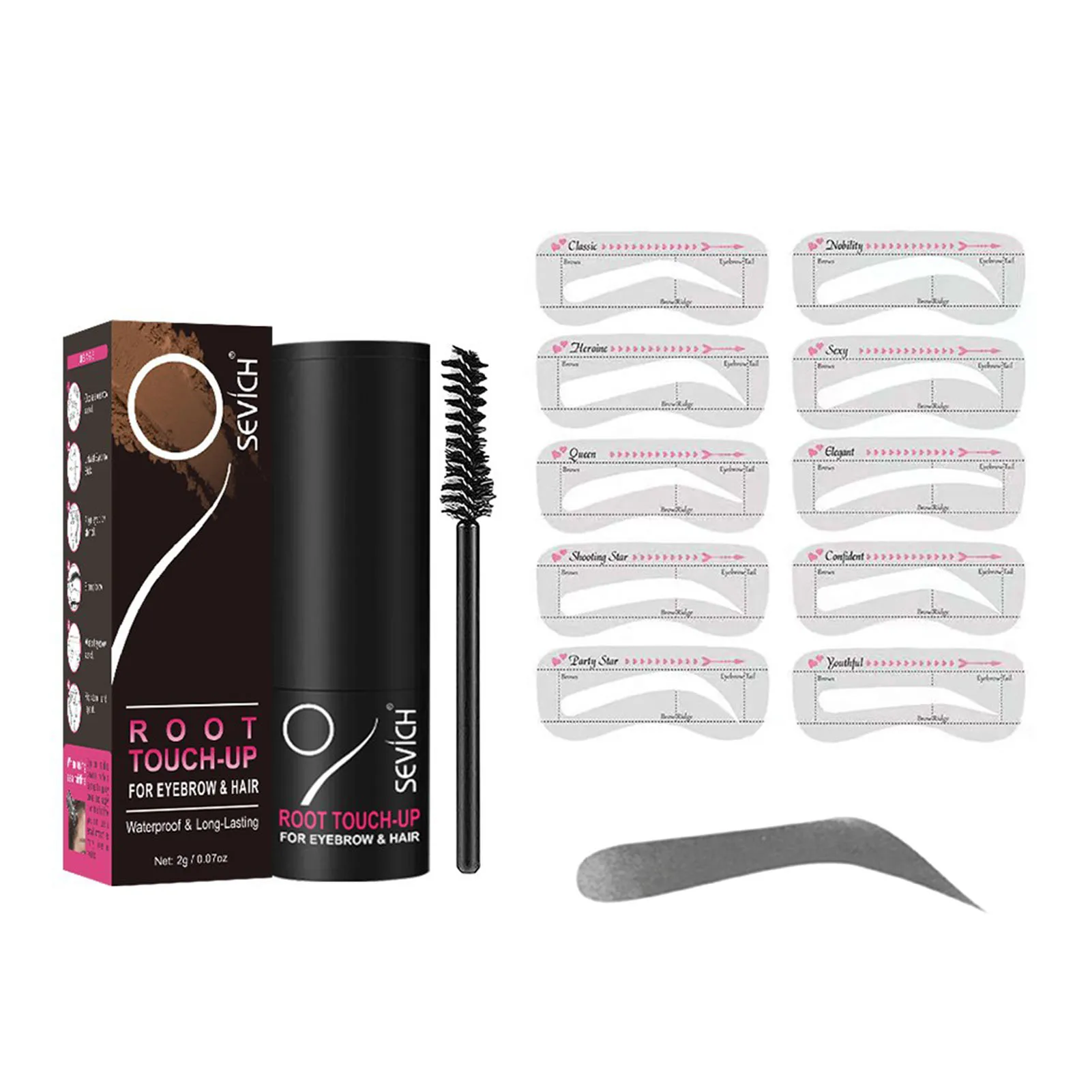 Eyebrow Stamp Stencil Kit Waterproof Brow Stamp With Long-Lasting Eyebrow Powder Affordable Brown Eyebrow Stencil Set 12pcs W/ B
Eyebrow Stamp Stencil Kit Waterproof Brow Stamp With Long-Lasting Eyebrow Powder Affordable Brown Eyebrow Stencil Set 12pcs W/ B