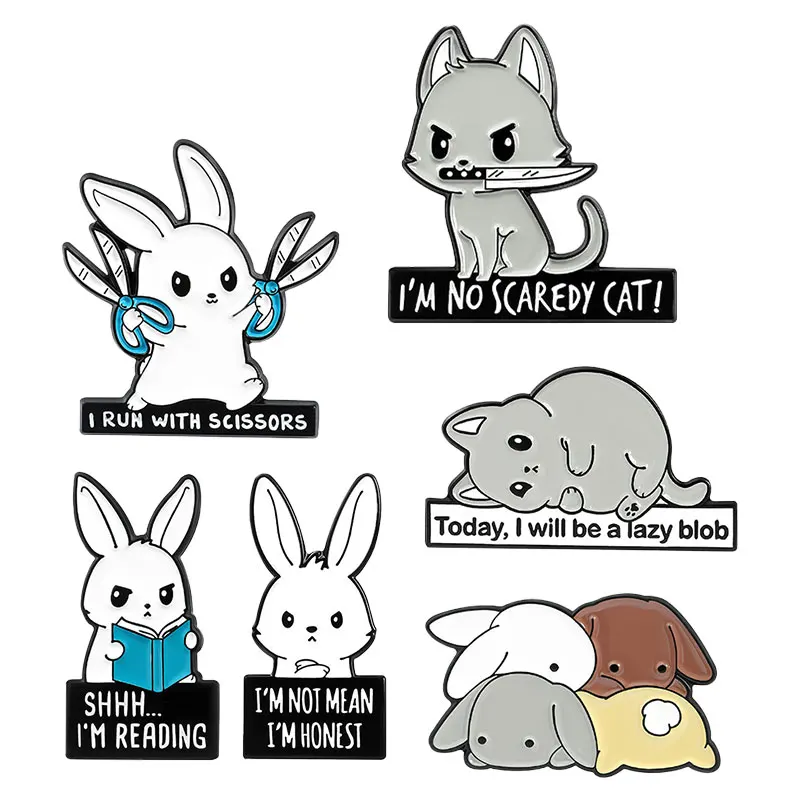 Cartoon Rabbit Hamster Letter Brooches Cute Animal Series Alloy Lapel Pins Clothes Hats Backpacks Jewelry Accessories
Cartoon Rabbit Hamster Letter Brooches Cute Animal Series Alloy Lapel Pins Clothes Hats Backpacks Jewelry Accessories