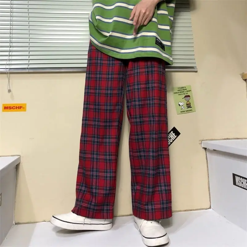 Women Gothic Korean Fashion Oversized Wide Leg Sweatpants Harajuku Red Plaid Classic Pants Streetwear Checked Trousers 2022 Pop
Women Gothic Korean Fashion Oversized Wide Leg Sweatpants Harajuku Red Plaid Classic Pants Streetwear Checked Trousers 2022 Pop