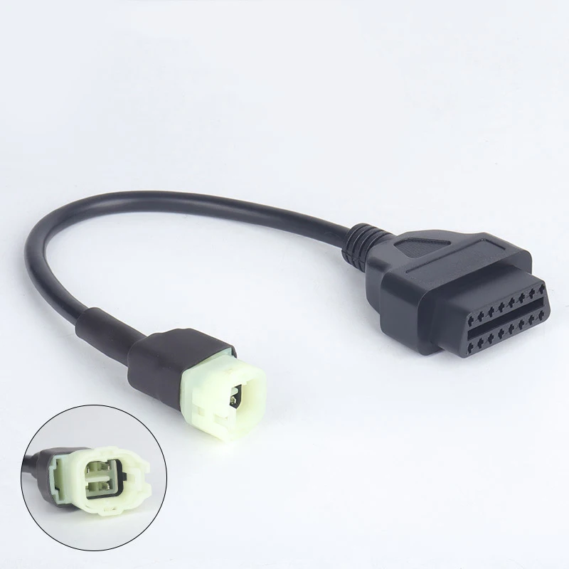 OBD2 к 4-контактному диагностическому кабелю адаптера, детали для обнаружения неисправности мотоцикла, подходят для мотоциклов Honda
OBD2 к 4-контактному диагностическому кабелю адаптера, детали для обнаружения неисправности мотоцикла, подходят для мотоциклов Honda