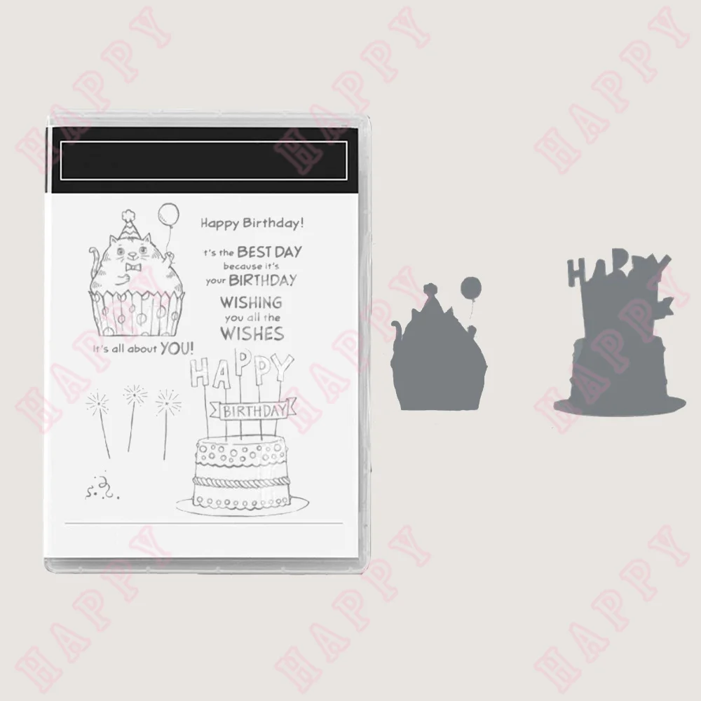 Metal Cutting Dies And Clear Stamp Cat's Birthday Photo Album Diy Scrapbook Paper Craft Make Greet Card Handmade Mould Embossing
Metal Cutting Dies And Clear Stamp Cat's Birthday Photo Album Diy Scrapbook Paper Craft Make Greet Card Handmade Mould Embossing