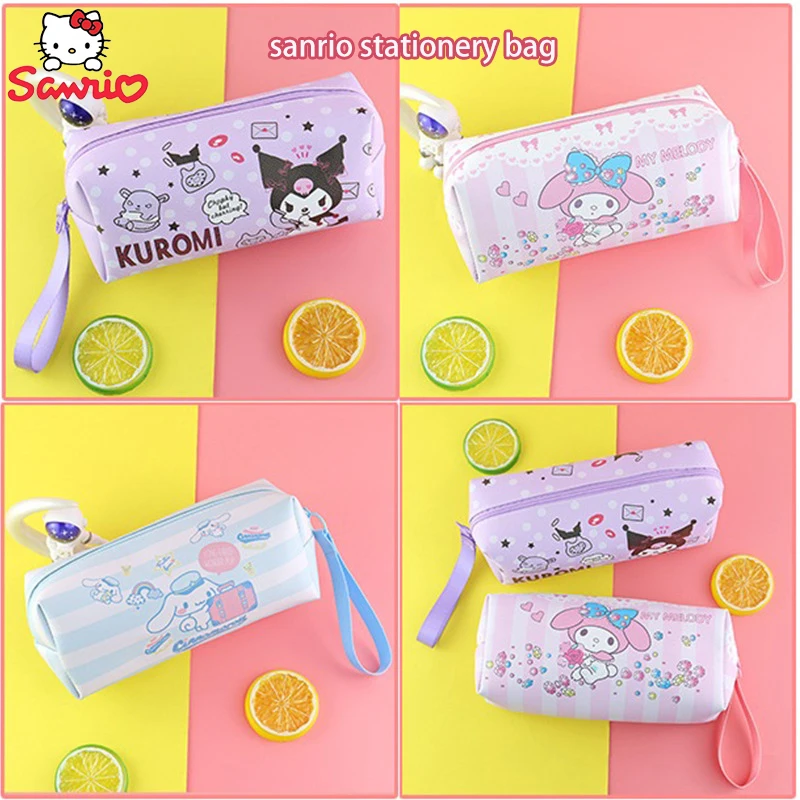 Sanrio Kuromi My Melody Cinnamoroll, фотокарандаш, однослойная сумка из искусственной кожи для хранения, большая емкость, прочный, модный подарок для девушки на день рождения
Sanrio Kuromi My Melody Cinnamoroll, фотокарандаш, однослойная сумка из искусственной кожи для хранения, большая емкость, прочный, модный подарок для девушки на день рождения