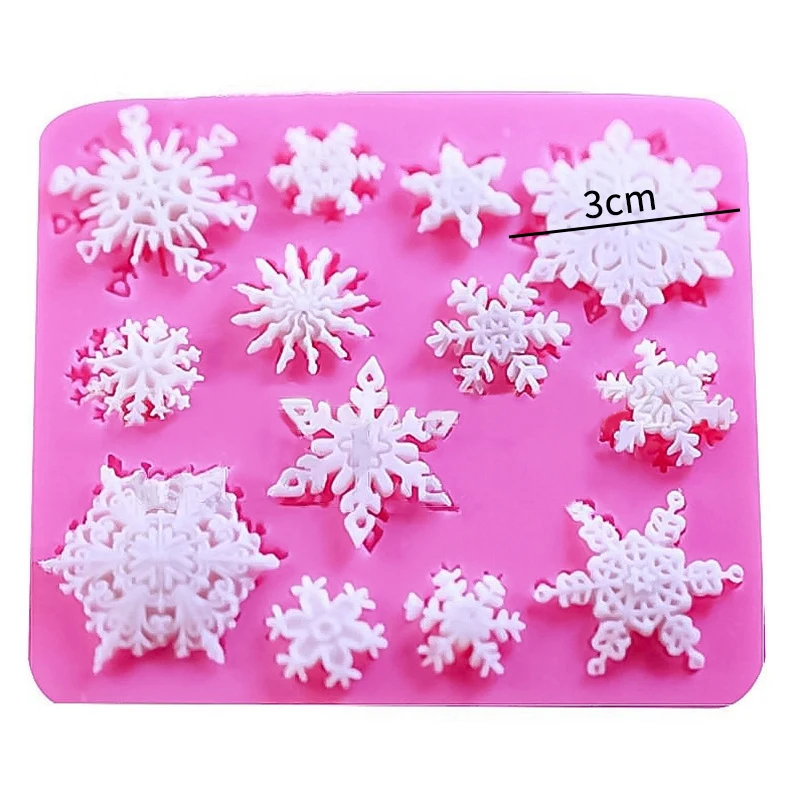 3D Christmas Decorations Snowflake Shape Silicone Mold Party DIY Chocolate Fudge Baking Cake Decorating Tool
3D Christmas Decorations Snowflake Shape Silicone Mold Party DIY Chocolate Fudge Baking Cake Decorating Tool