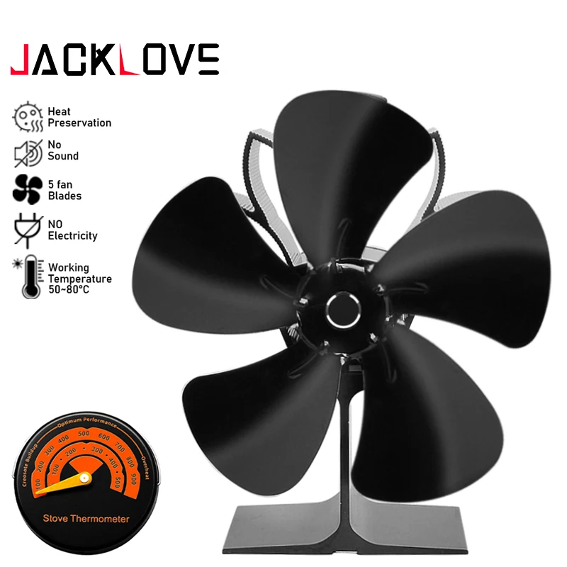 5 Blade Fireplace Fan Heat Powered Stove Fan Aluminum Alloy Fireplace Heating Fan Home Quiet Fan Efficient Heat Distribution
5 Blade Fireplace Fan Heat Powered Stove Fan Aluminum Alloy Fireplace Heating Fan Home Quiet Fan Efficient Heat Distribution