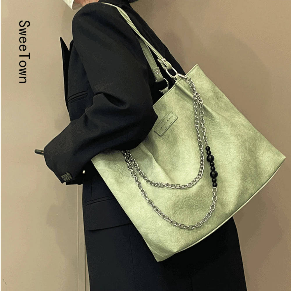 Sweetown Women's Bag Female Vintage Tote Bags Large Capacity Shoulder Bags High Quality PU Leather Handbags Ladies Shoulder Bag
Sweetown Women's Bag Female Vintage Tote Bags Large Capacity Shoulder Bags High Quality PU Leather Handbags Ladies Shoulder Bag