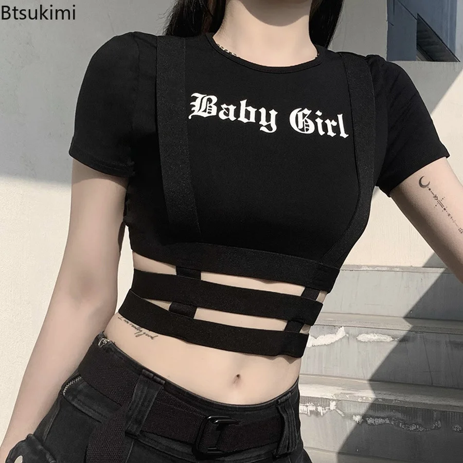 2023 New Y2K Harajuku Letter Baby Girl Black Bodycon Crop Top Sexy Aesthetic Short Sleeve T-shirt Women Summer Tops Fairy Grunge
2023 New Y2K Harajuku Letter Baby Girl Black Bodycon Crop Top Sexy Aesthetic Short Sleeve T-shirt Women Summer Tops Fairy Grunge