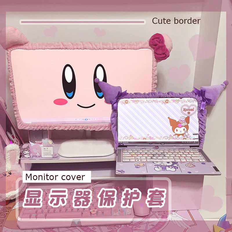 Новинка Kawaii Sanrioed пылезащитный чехол для монитора Kuromi мультфильм компьютерный монитор окружающий декоративный чехол домашний декор
Новинка Kawaii Sanrioed пылезащитный чехол для монитора Kuromi мультфильм компьютерный монитор окружающий декоративный чехол домашний декор