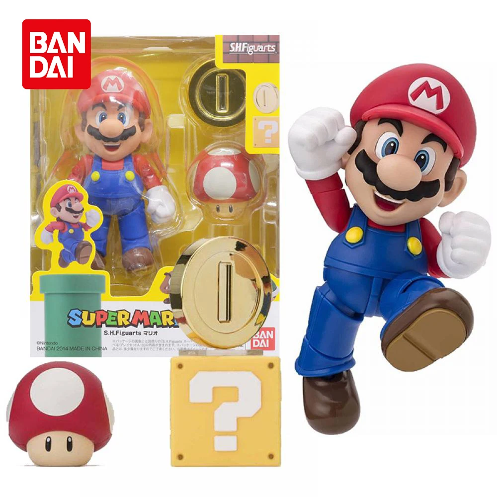 Фигурка Марио из коллекции Bandai Super Mario Bros, подвижная модель с орнаментом, украшение для дома, Рождественская игрушка для детей
Фигурка Марио из коллекции Bandai Super Mario Bros, подвижная модель с орнаментом, украшение для дома, Рождественская игрушка для детей