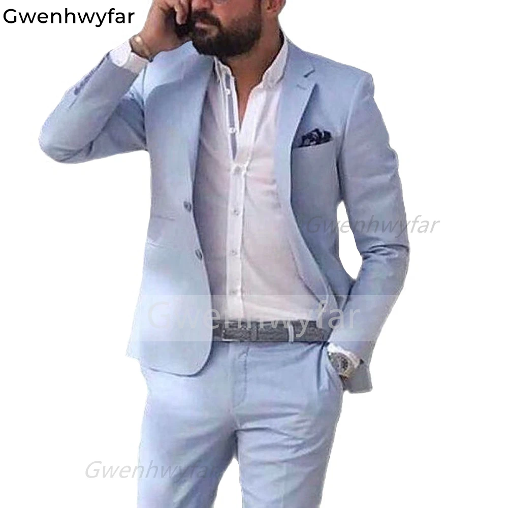 Gwenhwyfar 2 Piece Slim Fit Men Suits 2021 Summer Groom Tuxedo for Wedding New Male Fashion Jacket with Pants
Gwenhwyfar 2 Piece Slim Fit Men Suits 2021 Summer Groom Tuxedo for Wedding New Male Fashion Jacket with Pants