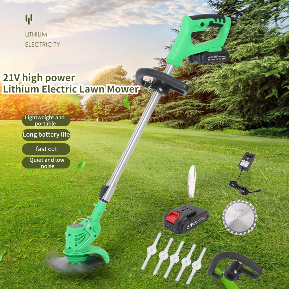 21V Lithium Electric Lawn Mower High Power For Garden Lawn Trimmer Hedge Handheld Detachable Retractable Garden Power Tools
21V Lithium Electric Lawn Mower High Power For Garden Lawn Trimmer Hedge Handheld Detachable Retractable Garden Power Tools