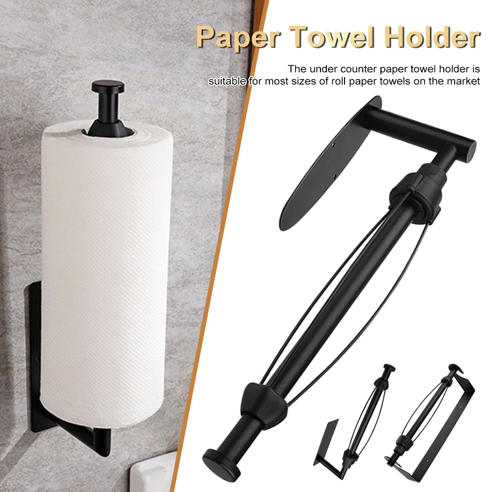 Bathroom Toilet Paper Roll Towel Holder Single Hand Operate Paper Towel Holder Wall Shelf With Damping Effect For Kichen Fixture
Bathroom Toilet Paper Roll Towel Holder Single Hand Operate Paper Towel Holder Wall Shelf With Damping Effect For Kichen Fixture