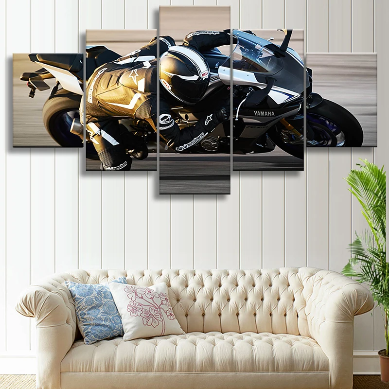 5 Pcs Motorcycle Race Moto Posters HD Canvas Wall Art Pictures Decoration Accessories Living Room Home Decor Paintings
5 Pcs Motorcycle Race Moto Posters HD Canvas Wall Art Pictures Decoration Accessories Living Room Home Decor Paintings
