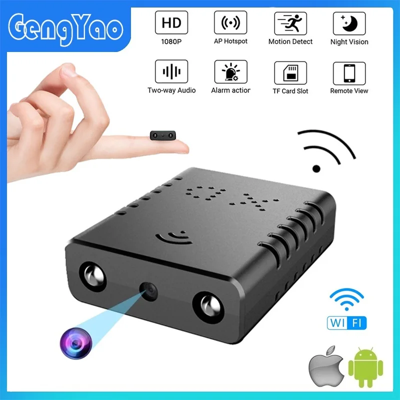 Smallest HD 1080P Wifi XD Mini camcorder Night Vision Micro Camera Motion Detection DV DVR Security camera Support Hidden TF
Smallest HD 1080P Wifi XD Mini camcorder Night Vision Micro Camera Motion Detection DV DVR Security camera Support Hidden TF