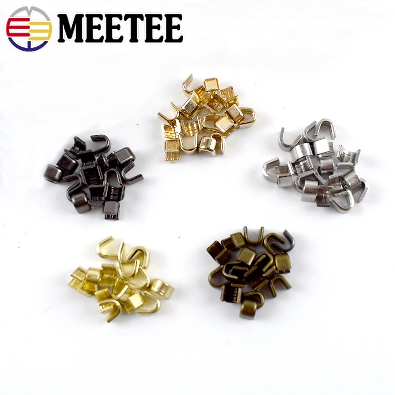 

50g Meteal Zipper Stoppers 3# 5# 8# 10# U Style Non-slip End Lock for Metal Nylon Resin Zippers Repair Crafts Sewing Accessories