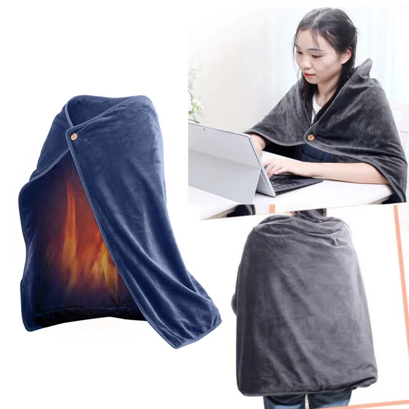 USB Electric Heating Cloak 100X70cm Winter Blanket Warmer Coat Flannel Heated Jacket
USB Electric Heating Cloak 100X70cm Winter Blanket Warmer Coat Flannel Heated Jacket