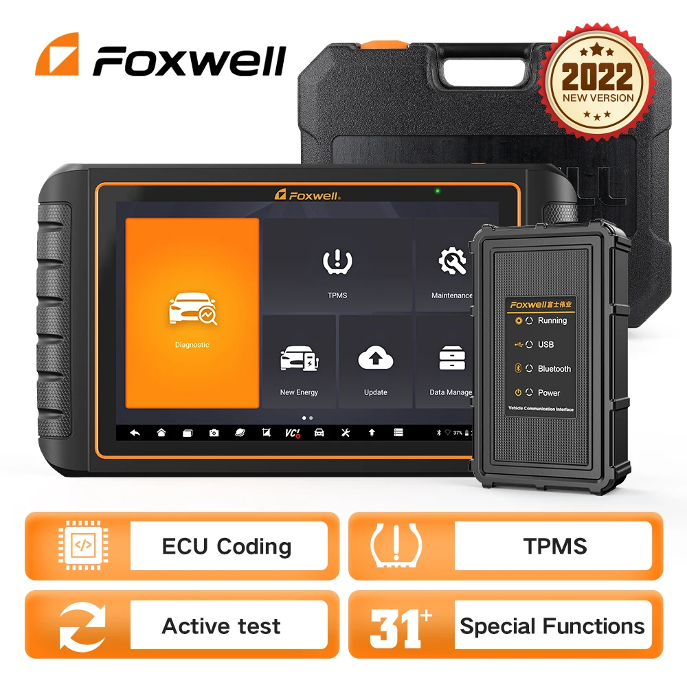 Foxwell GT75TS Car Diagnostic Scanner ECU Coding OBD2 Professional Scan Tool OBD2 Automotive Scanner TPMS Bi-Directional Control
Foxwell GT75TS Car Diagnostic Scanner ECU Coding OBD2 Professional Scan Tool OBD2 Automotive Scanner TPMS Bi-Directional Control