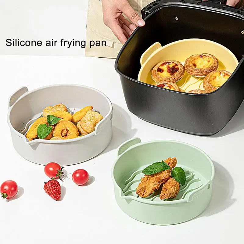 Silicone Reusable Air Fryer Silicone Basket Easy Cleaning Heat Resistant Air Fryer Silicone Pot Round Silicone Liners For Air Fr
Silicone Reusable Air Fryer Silicone Basket Easy Cleaning Heat Resistant Air Fryer Silicone Pot Round Silicone Liners For Air Fr