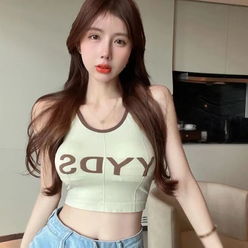 Letter Print Tank Women Crop Top Seamless Underwear Sexy Lingerie Intimates With Removable Padded Camisole Femme Fashion
Letter Print Tank Women Crop Top Seamless Underwear Sexy Lingerie Intimates With Removable Padded Camisole Femme Fashion