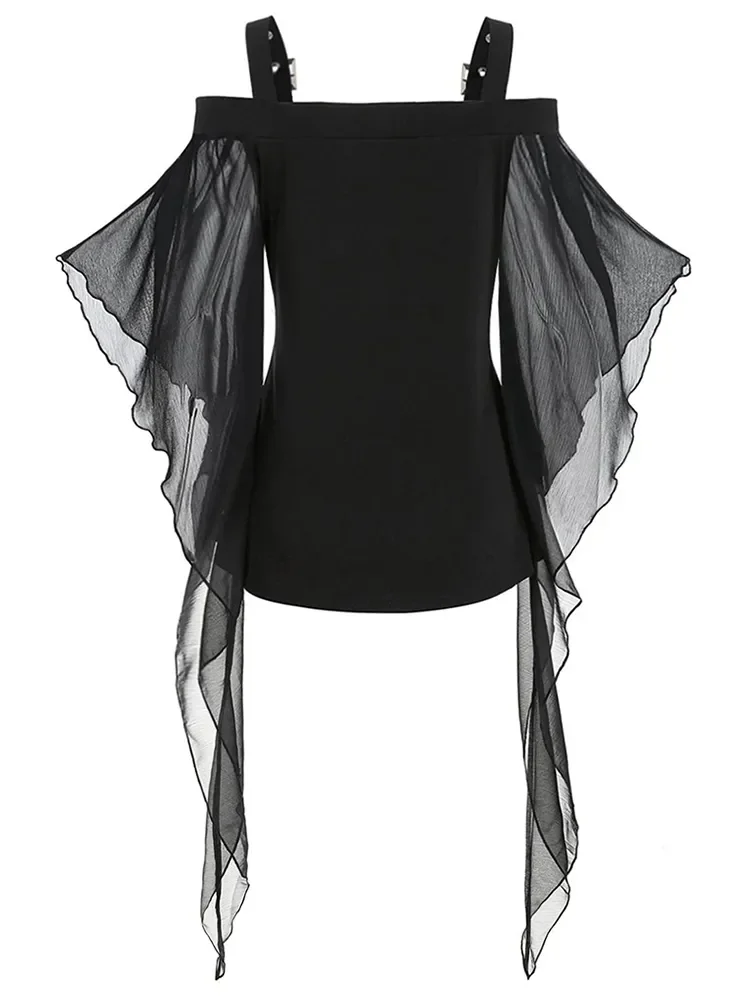 2023 New Chiffon Gothic Flare Sleeve Smock Retro Black Lace One Shoulder Grudge Aesthetic Ruffle Luxury Coquette Party Sexy Tops
2023 New Chiffon Gothic Flare Sleeve Smock Retro Black Lace One Shoulder Grudge Aesthetic Ruffle Luxury Coquette Party Sexy Tops