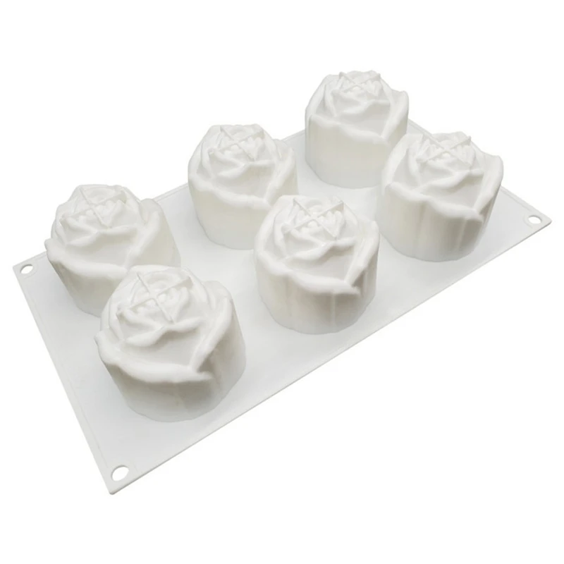 Silicone Cake Mold 6 Cavity Rose Shaped Mousse Dessert Mould Valentines Day Muffin Pan Cake Decoration Baking Tools
Silicone Cake Mold 6 Cavity Rose Shaped Mousse Dessert Mould Valentines Day Muffin Pan Cake Decoration Baking Tools