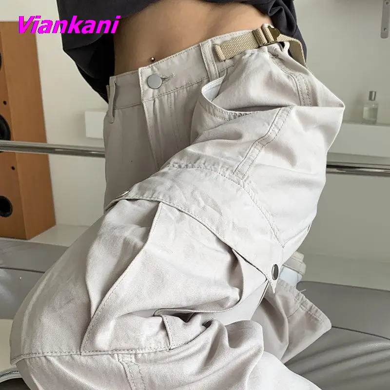 American Street Cargo Pants Women Simple Design Autumn 2022 New Straight High Waist Trousers Retro Streetwear Casual Pants
American Street Cargo Pants Women Simple Design Autumn 2022 New Straight High Waist Trousers Retro Streetwear Casual Pants