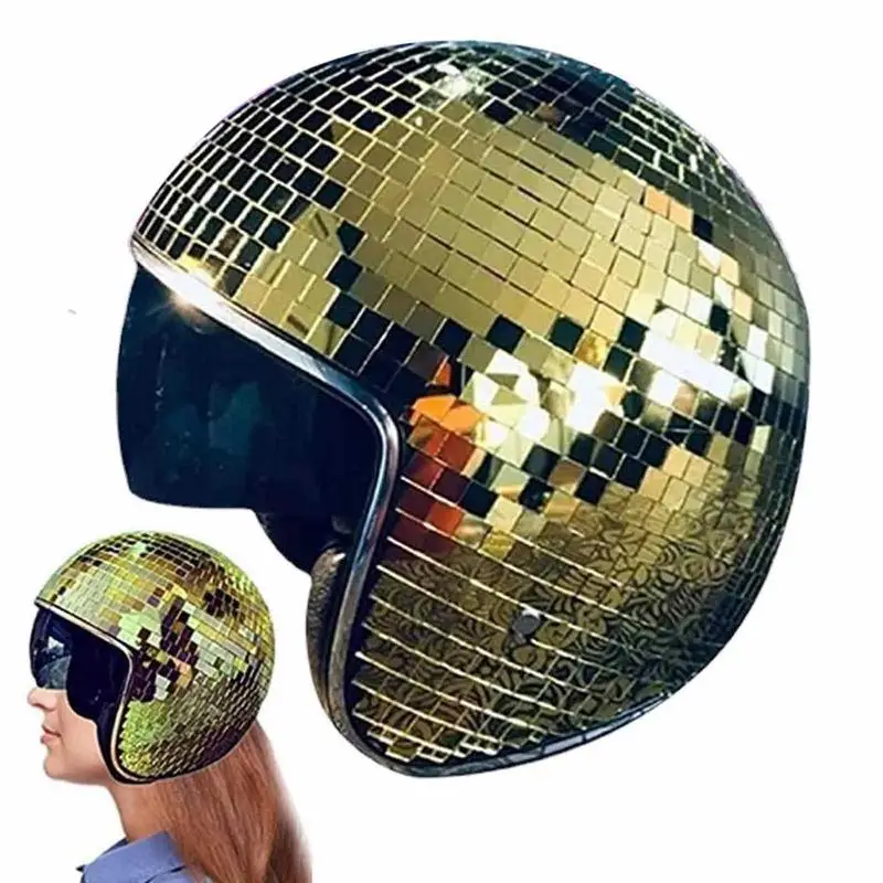 Disco Ball Hat Retro Disco With Retractable Sun Shade Unique Glitter Mirror Glass Disco Ball Costume Headgear For Bar DJ Club
Disco Ball Hat Retro Disco With Retractable Sun Shade Unique Glitter Mirror Glass Disco Ball Costume Headgear For Bar DJ Club