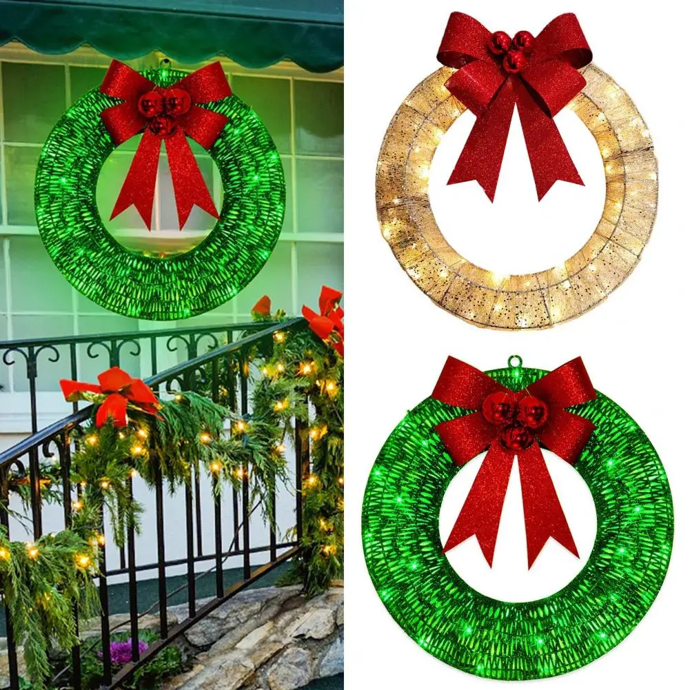 Festive Garland Fine Workmanship Garland Eye-catching Christmas Metal Wreath Glowing Led Light Creates Festive Unique Door
Festive Garland Fine Workmanship Garland Eye-catching Christmas Metal Wreath Glowing Led Light Creates Festive Unique Door