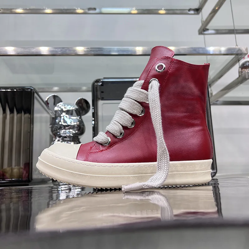 Кроссовки Rick Shoes, высокие кеды, на шнуровке, основная линия, толстая подошва, дизайнерские, кожаные, повседневная обувь на плоской подошве, красные
Кроссовки Rick Shoes, высокие кеды, на шнуровке, основная линия, толстая подошва, дизайнерские, кожаные, повседневная обувь на плоской подошве, красные