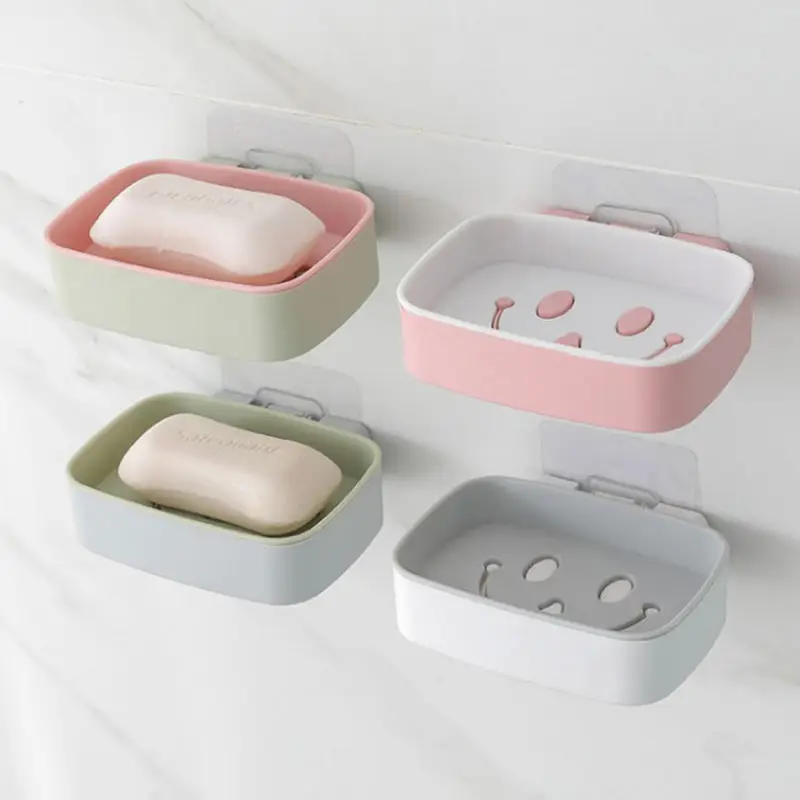 Creative Cute Cartoon Smiley Face Double Drain Soap Box Household Bathroom Accessories Soap Tray Soap Rack Drain Racks
Creative Cute Cartoon Smiley Face Double Drain Soap Box Household Bathroom Accessories Soap Tray Soap Rack Drain Racks