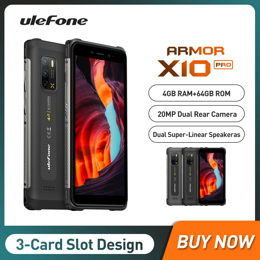 Ulefone Armor X10 Pro прочные 4G смартфоны Octa Core 4 Гб + 64 Гб 5,45 дюйма HD Android 11 мобильный телефон 5180 мА батарея мобильного телефона NFC
Ulefone Armor X10 Pro прочные 4G смартфоны Octa Core 4 Гб + 64 Гб 5,45 дюйма HD Android 11 мобильный телефон 5180 мА батарея мобильного телефона NFC