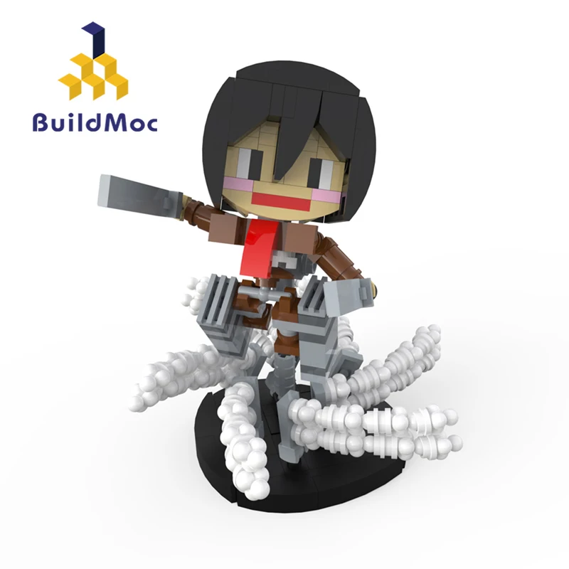 Buildmoc Attack On Titan Mikasa·Ackerman Figures Anime MOC Set Building Blocks Kits Toys for Children Kids Gifts Toy 242PCS
Buildmoc Attack On Titan Mikasa·Ackerman Figures Anime MOC Set Building Blocks Kits Toys for Children Kids Gifts Toy 242PCS