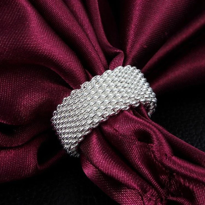 2022 New 1PC Fashion 925 Sterling Silver Interwoven Web Ring For Woman Fashion Charm Wedding Engagement Jewelry Hot Sale
2022 New 1PC Fashion 925 Sterling Silver Interwoven Web Ring For Woman Fashion Charm Wedding Engagement Jewelry Hot Sale