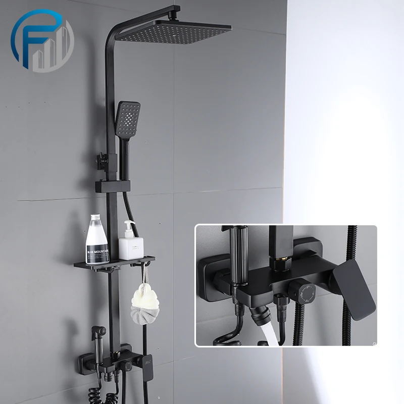 Black/Chrome Shower Faucet Set Bathroom Shower Faucet Hot Cold Mixer Crane Bidet Faucet,Height Adjustable,Shower Faucet Crane
Black/Chrome Shower Faucet Set Bathroom Shower Faucet Hot Cold Mixer Crane Bidet Faucet,Height Adjustable,Shower Faucet Crane
