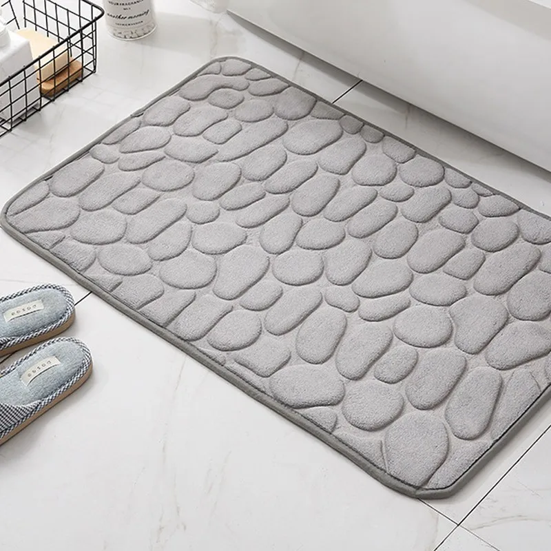 Cobblestone Embossed Shower Antislip Mat Super Absorbent Draining Mat Bathroom Carpet Memory Foam Washable Rug Toilet Floor Mat
Cobblestone Embossed Shower Antislip Mat Super Absorbent Draining Mat Bathroom Carpet Memory Foam Washable Rug Toilet Floor Mat