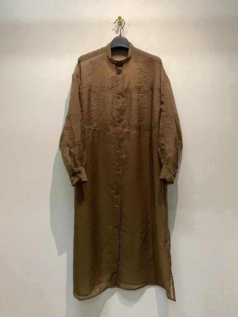 A GIRLS New Arrival Japanese Lazy Style Vestidos Long Sleeve Loose Long Mujer Shirt Dress Transparent Thin Solid Femme Robes
A GIRLS New Arrival Japanese Lazy Style Vestidos Long Sleeve Loose Long Mujer Shirt Dress Transparent Thin Solid Femme Robes