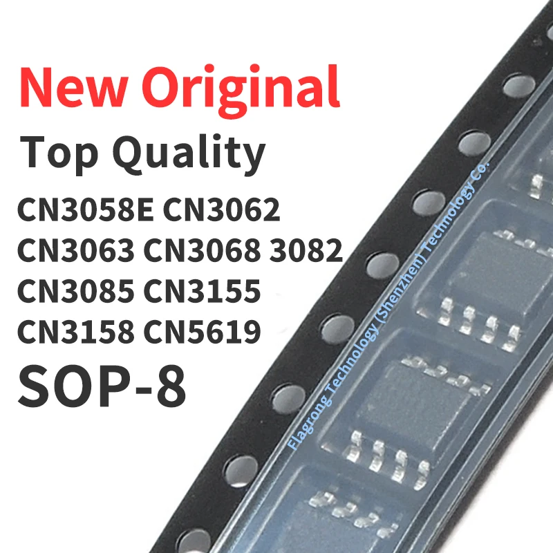 Чип CN3058E CN3062 CN3063 CN3068 CN3082 CN3085 CN3155 CN3158 CN5619 SOP-8, 10 шт., новый оригинал
Чип CN3058E CN3062 CN3063 CN3068 CN3082 CN3085 CN3155 CN3158 CN5619 SOP-8, 10 шт., новый оригинал