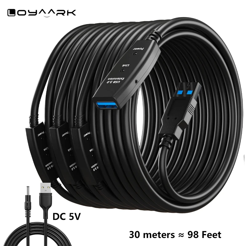 USB 3.0 To USB3.0 Extension 30m Cable A Male To A Female Data Extender With Power Supply For PC Laptop Webcam TV Box HDD SSD
USB 3.0 To USB3.0 Extension 30m Cable A Male To A Female Data Extender With Power Supply For PC Laptop Webcam TV Box HDD SSD
