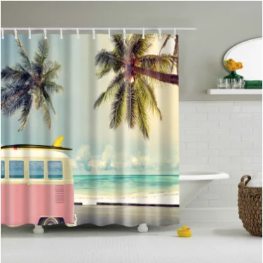 New arrival 3D Shower Curtain Beach Green Forest Waterproof Polyester For Bathroom Curtain Green Plant Shower Curtain With Hook
New arrival 3D Shower Curtain Beach Green Forest Waterproof Polyester For Bathroom Curtain Green Plant Shower Curtain With Hook