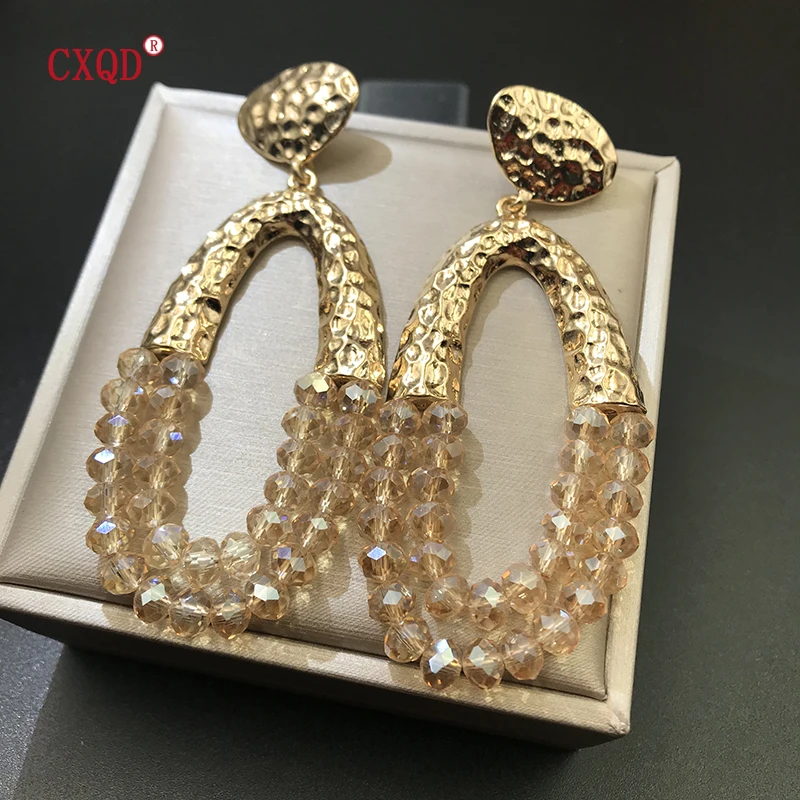 Original Big Long Oval Handmade Beads Glass Exaggerated Simple Geometric Metal Earrings for Women Party Jewelry Accessories Gift
Original Big Long Oval Handmade Beads Glass Exaggerated Simple Geometric Metal Earrings for Women Party Jewelry Accessories Gift