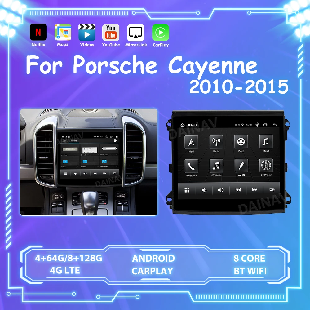 Автомобильный радиоприемник 8G128G 2Din для Porsche Cayenne 2010, 2011, 2012, 2014, 2015, Android, автомобильный мультимедийный плеер с GPS-навигацией, FM, Wi-Fi
Автомобильный радиоприемник 8G128G 2Din для Porsche Cayenne 2010, 2011, 2012, 2014, 2015, Android, автомобильный мультимедийный плеер с GPS-навигацией, FM, Wi-Fi