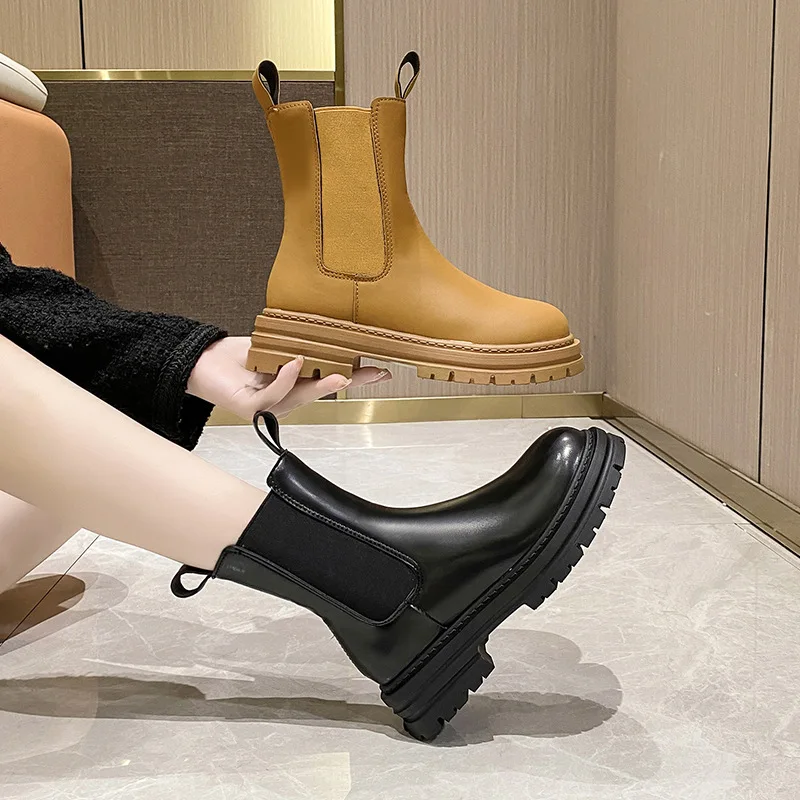 Boots Women New 2022 Autumn Shoes Round Toe Zipper Chelsea Rock Ladies Lolita Mid-Calf Low Rubber Mid Calf Sewing Lace-Up PU Ho
Boots Women New 2022 Autumn Shoes Round Toe Zipper Chelsea Rock Ladies Lolita Mid-Calf Low Rubber Mid Calf Sewing Lace-Up PU Ho