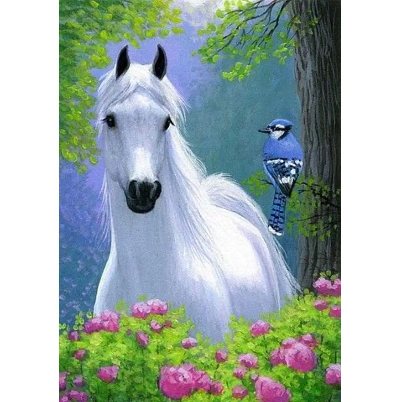 5D Diamond Painting Meadow White Horse Full Drill by Number Kits for Adults, DIY Diamond Set Arts Craft Decorations a0155
5D Diamond Painting Meadow White Horse Full Drill by Number Kits for Adults, DIY Diamond Set Arts Craft Decorations a0155