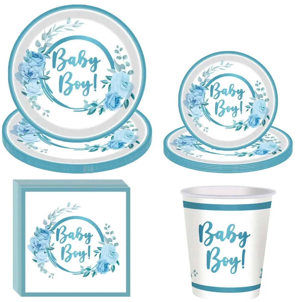 Baby Blue Shower Party Decorations for Boy Girls Including Plates Cups Napkins Straw Banner Disposable Tableware Set Supplies
Baby Blue Shower Party Decorations for Boy Girls Including Plates Cups Napkins Straw Banner Disposable Tableware Set Supplies