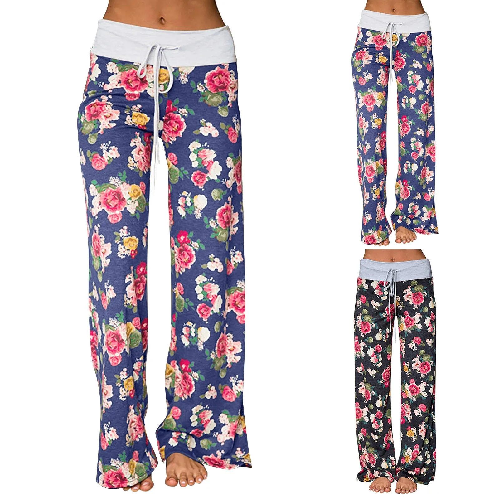 Comfy Sweats Women's Comfy Casual Pajama Pants Floral Print Drawstring Lounge Pants Wide Leg Women Pants Casual Straight Leg
Comfy Sweats Women's Comfy Casual Pajama Pants Floral Print Drawstring Lounge Pants Wide Leg Women Pants Casual Straight Leg