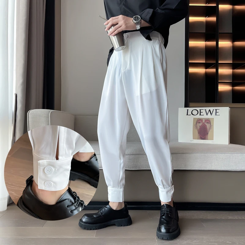 Brand Clothing Men Spring Summer High Quality Casual Pants/Male Loose White Black Harem Pants Men's Leggings Trousers M-4XL
Brand Clothing Men Spring Summer High Quality Casual Pants/Male Loose White Black Harem Pants Men's Leggings Trousers M-4XL