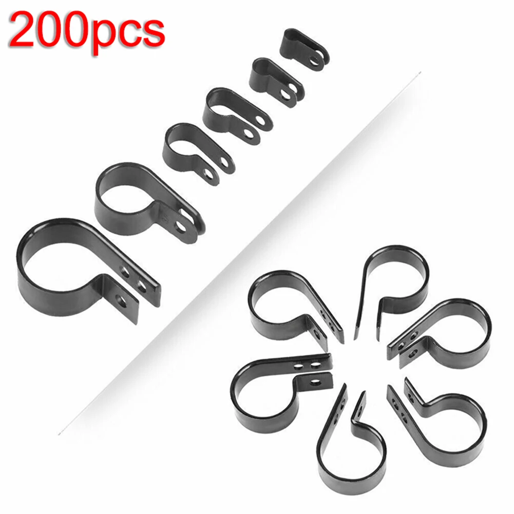 200Pcs Wire Clip Cable Clip Conduit Clip Nylon Black Plastic P-shaped Hardware Fasteners For Clamp Cables Wires Pipes
200Pcs Wire Clip Cable Clip Conduit Clip Nylon Black Plastic P-shaped Hardware Fasteners For Clamp Cables Wires Pipes